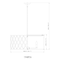 Z-Lite Harden Pendant, 8-Light, 26.25 In.W x 11.75 In.H, Matte Black/White 1948P26-MB - alternate 5